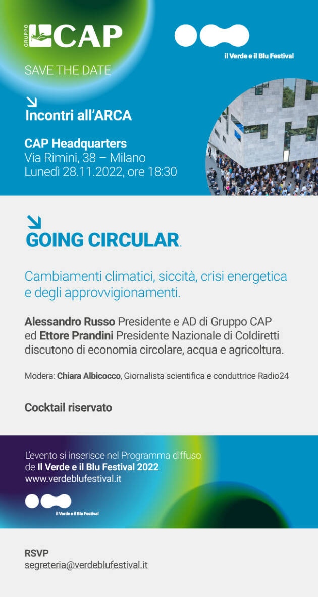 GOING CIRCULAR: appuntamento con Ettore Prandini, presidente di Coldiretti 
