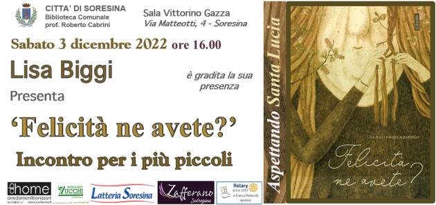 Biblioteca Soresina  presenta i libri ‘Felicità ne avete?’ e ‘L’ultima città dell’impero’