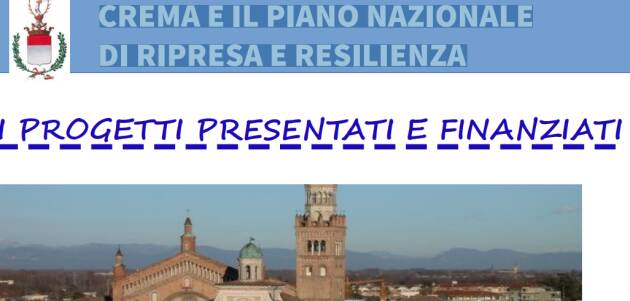 CREMA E IL PIANO NAZIONALE DI RIPRESA E RESILIENZA