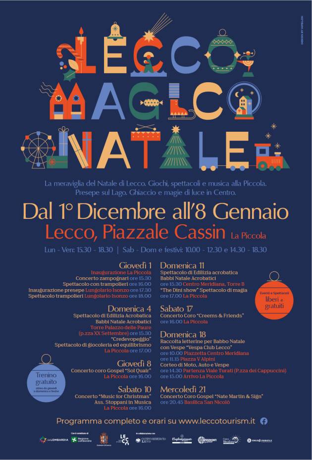 Domani pomeriggio l'inaugurazione di Lecco Magico Natale...