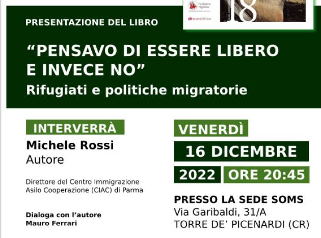 Emmaus Venerdì 16 dicembre alla SOMS Torre de’ Picenardi si parlerà di rifugiati 