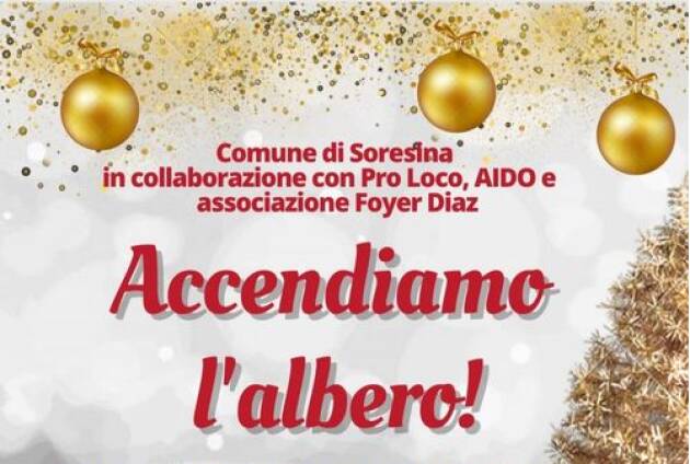 Soresina Venerdi 9 dicembre accendiamo insieme l'albero di Natale