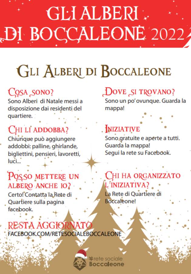 BERGAMO: Alberi di Natale addobbano Boccaleone