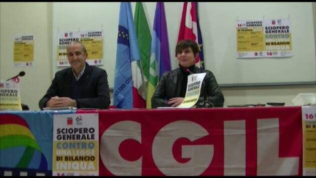 (CR) Elena Curci (Cgil)  Paolo Soncini (Uil) Le ragioni dello sciopero 16 dicembre '22 contro la manovra Meloni (Video)