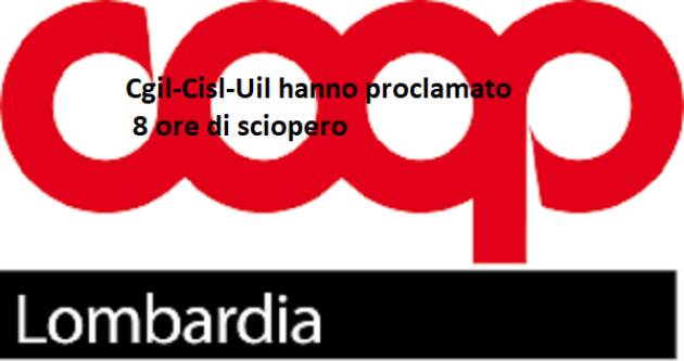 Cgil-Cisl-Uil Coop Lombardia: 'parole, soltanto parole, tra noi ....' 