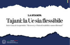 Tajani a 'La Stampa': l’Ue sia flessibile