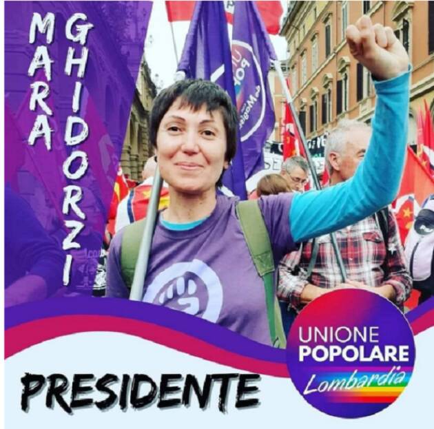 Raccolta firme Unione popolare Mara Ghidorzi candidata presidente Lombardia a Cremona