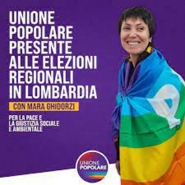 Unione Popolare Intervista a  Mara Ghidorzi candidata Presidente Lombardia [video]