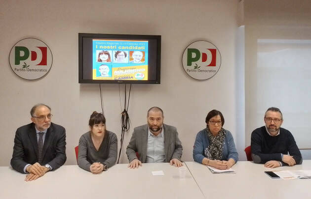 Presentati i candidati della lista PD in Provincia di Cremona a sotegno di Majorino [video]