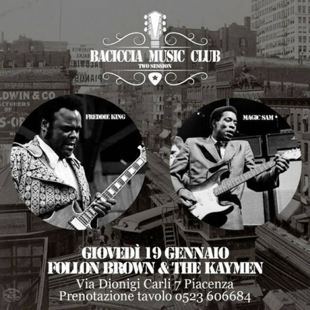 Fedro Cooperativa e Baciccia  Follon Brown & The Kayman 'Baciccia Music Club'