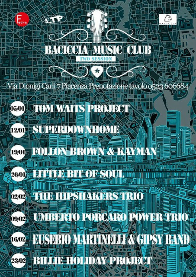 Fedro Cooperativa e Baciccia  Follon Brown & The Kayman 'Baciccia Music Club'