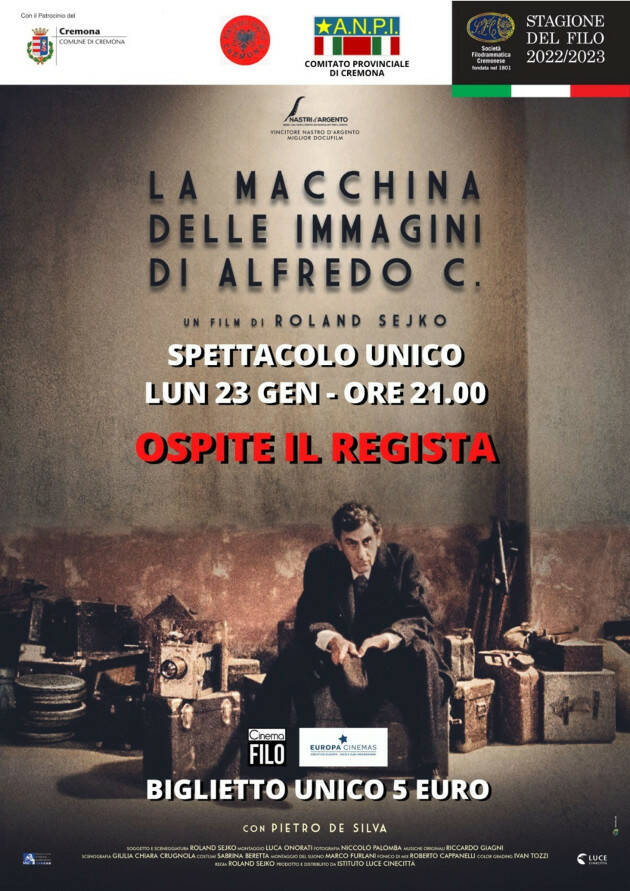 (CR) Al Cinema Filo La macchina delle immagini di Alfredo C.