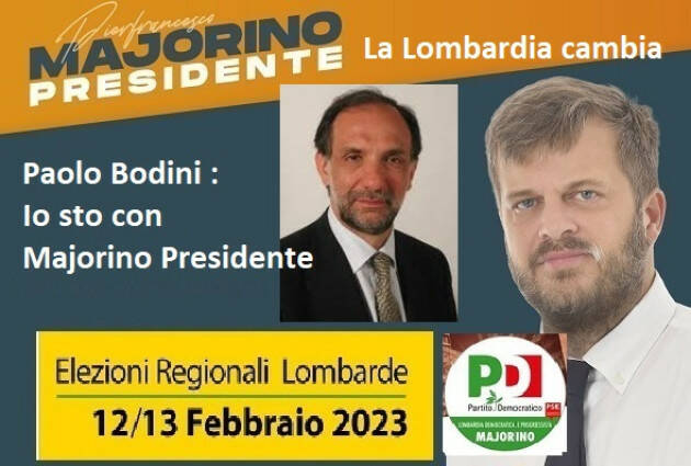Paolo Bodini (Pd) Il mio pensiero politico ed il sostegno a Majorino Presidente Lombardia