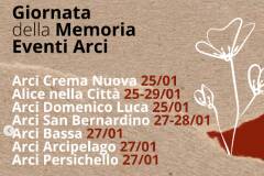 Arci_cremona I nostri eventi  nella GIORNATA DELLA MEMORIA 2023