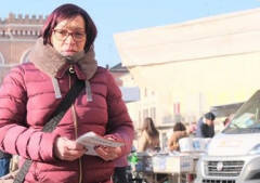 Fabiola Barcellari (Pd) a Sospiro  per il voto del 12-13 febbraio a sostegno di Majorino