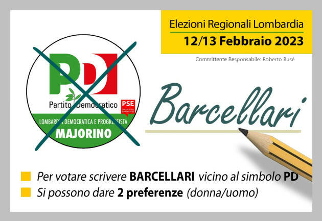 Fabiola Barcellari (Pd) a Sospiro  per il voto del 12-13 febbraio a sostegno di Majorino