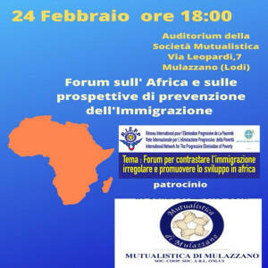  Forum sull Africa e sulle prospettive di prevenzione dell'immigrazione| M Baratto