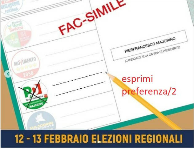 Elezioni Lombarde del 12-13-Febbraio Ecco come si vota per il PD