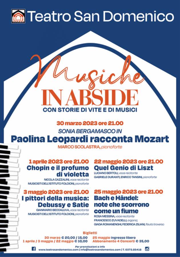 'Musiche in Abside. Al Teatro San Domenico Event1 22 e 25  maggio