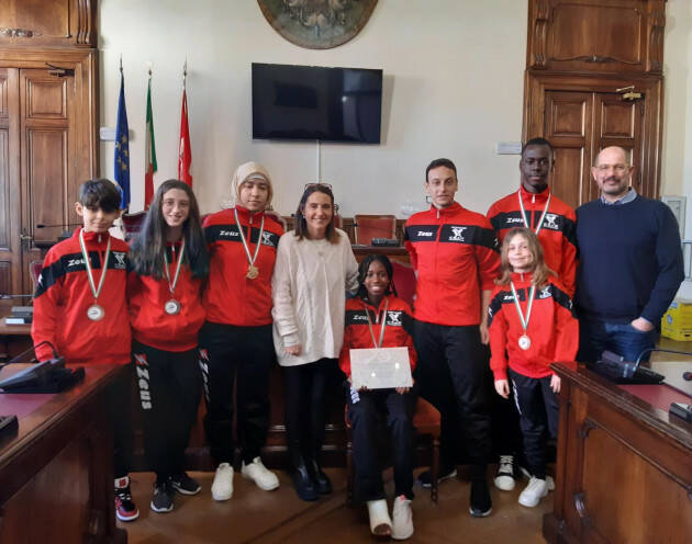 Piacenza incontro tra la sindaca Katia Tarasconi e Asd Taekwondo Csak