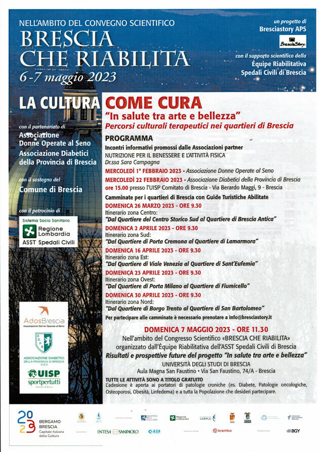BRESCIA  LA CULTURA COME CURA 