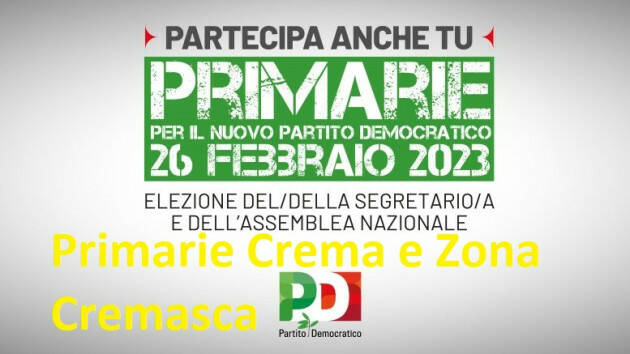Crema Primarie PD: nel territorio cremasco saranno organizzati 24 seggi