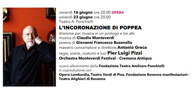 Programma edizione 2023  Monteverdi Festival che proprio quest’anno compie 40 anni!