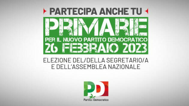 Primarie Pd: 5500 seggi e 20mila volontari per il voto di domenica 26 febbraio 2023