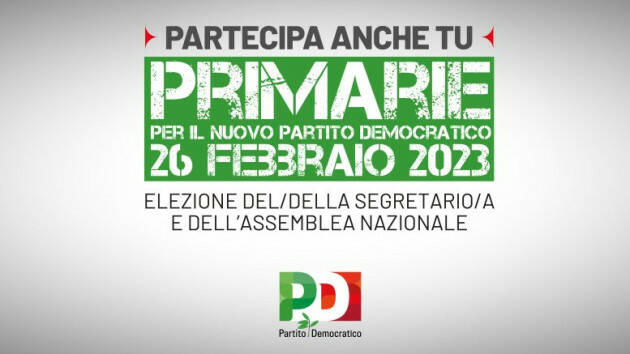 Primarie PD ore 13 - Provincia Cremona: 2.852 votanti pari  81% sul 2019 (con 3.430) 
