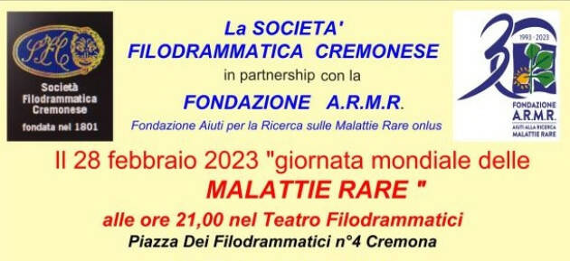 ﻿Al Filo di Cremona Il 28 febbraio 2023 ‘giornata mondiale delle MALATTIE RARE’