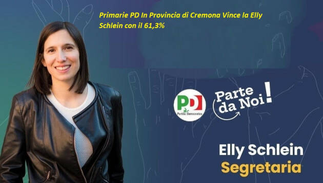 Primarie PD  Intervista a Vittore Soldo a Cremona Vince  Schlein con il 61,3%