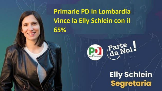 Primarie PD In Lombardia Vince la Elly Schlein con il 65%