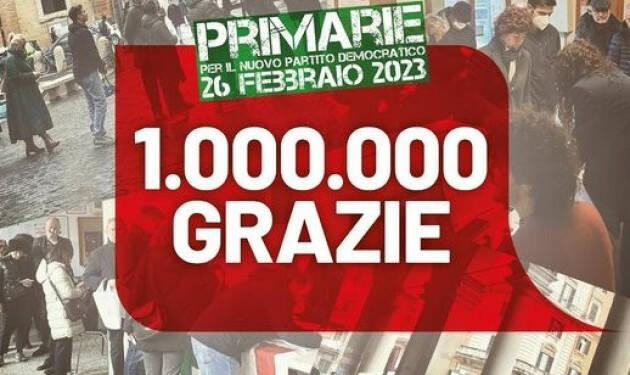 Matteo Piloni (Pd) :  Primarie PD Ha vinto la Schlein con il 53,8%