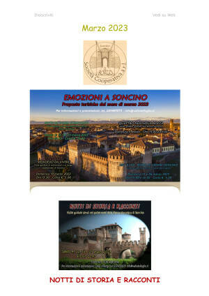 Emozioni Soncino  Proposte turistiche del mese di marzo 2023