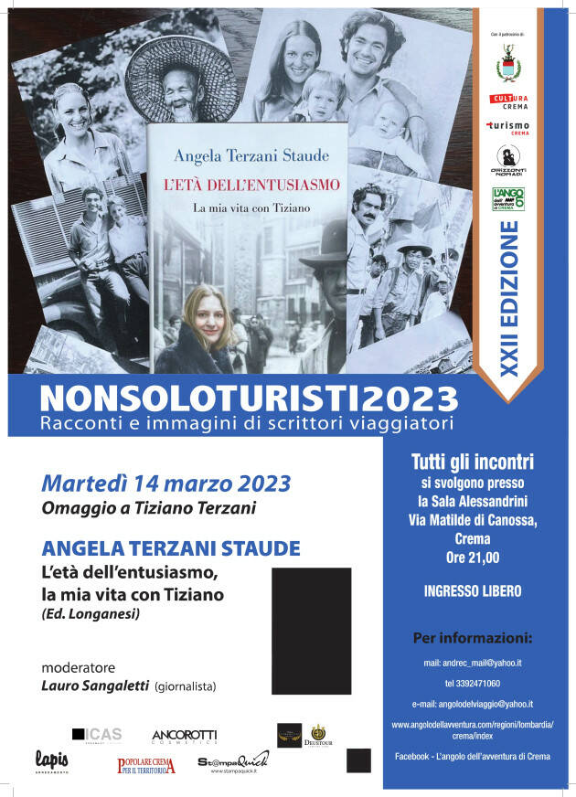 Parte la rassegna Nonsoloturisti racconti ed immagini di scrittori viaggiatori