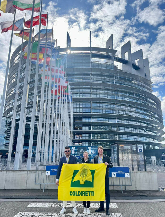 I giovani agricoltori cremonesi e lombardi a Strasburgo