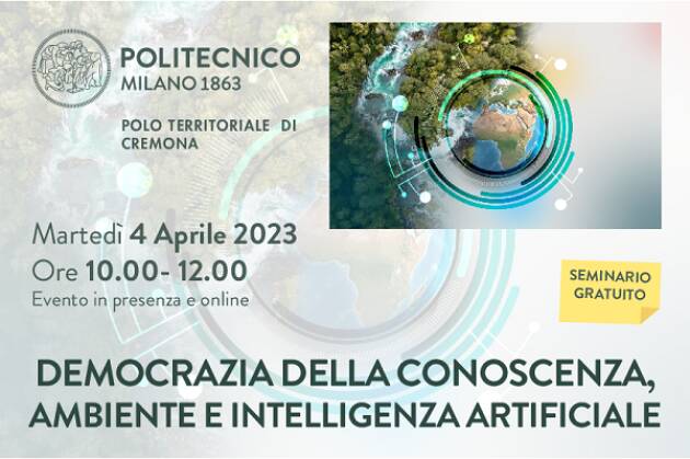 DEMOCRAZIA DELLA CONOSCENZA, AMBIENTE E INTELLIGENZA ARTIFICIALE