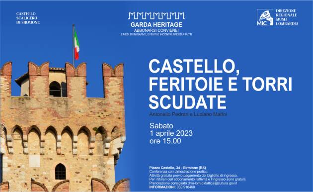 Castello, feritoie e torri scudate   Castello Scaligero, Sirmione