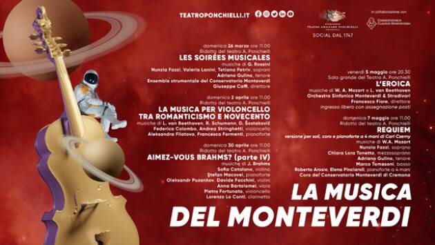 LA MUSICA DEL MONTEVEDI : 1°APPUNTAMENTO DOMENICA 26 /3 CON LES SOIREES MUSICALES