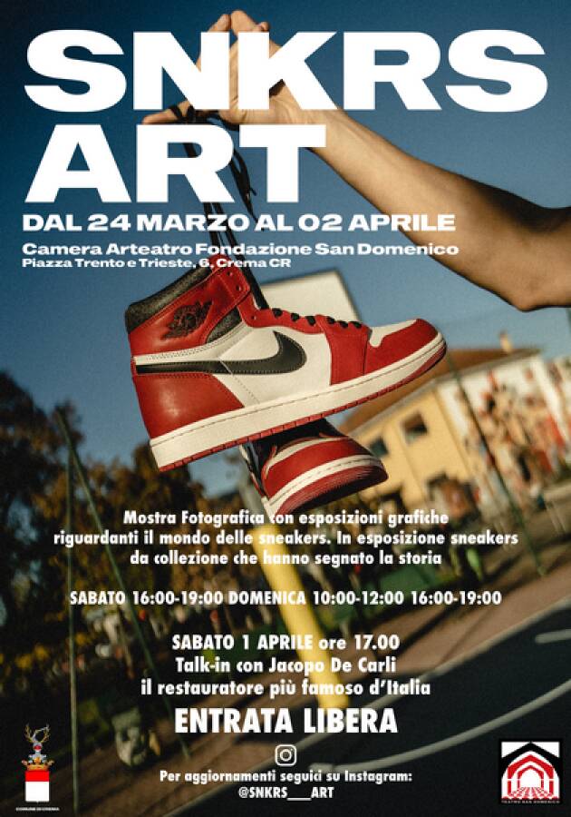 Mostra 'SNKRS ART': Fond. San Domenico ospita una mostra dedicata alle sneakers