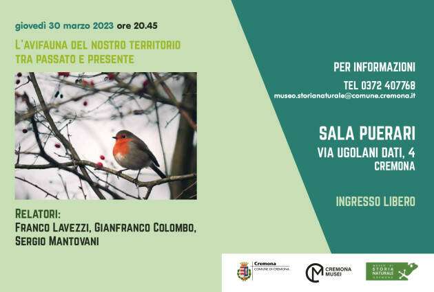 (CR) Terzo appuntamento del ciclo di proiezioni I naturalisti cremonesi si presentano
