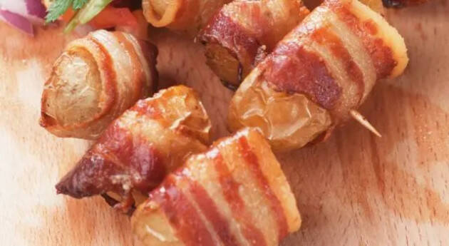#ricettaday Sfiziosi bocconcini di patate con pancetta croccante