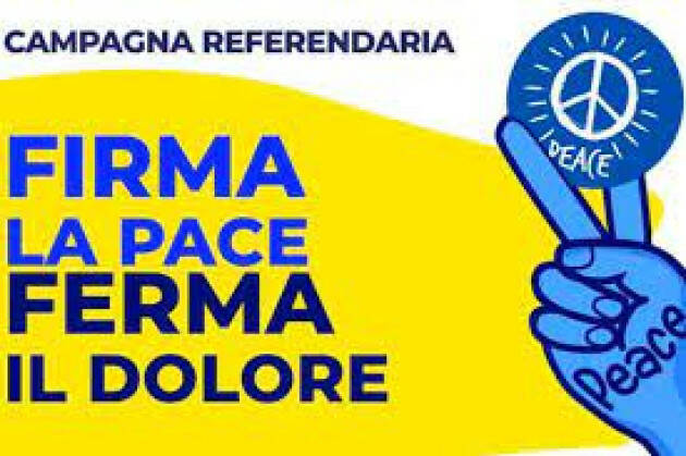 Il M5S Cremasco invita a firmare per  Referendum contro l'invio delle armi 