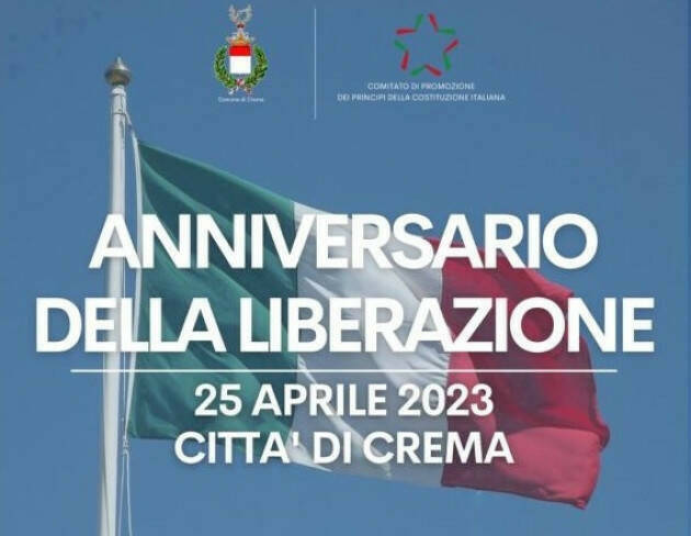 Fabio Bergamaschi (Crema) La nostra Costituzione è antifascista Partecipiamo  al  25 aprile 2023