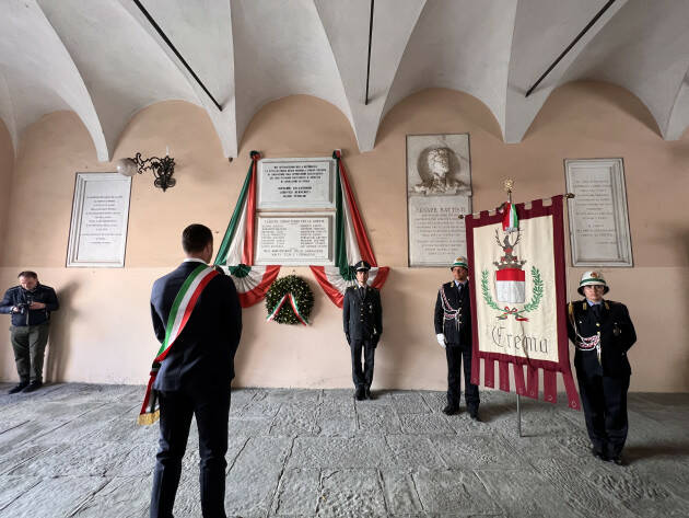 Crema Il discorso di Fabio Bergamaschi alla cerimonia del 25 aprile 2023