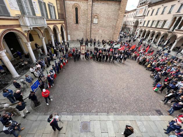 Crema Il discorso di Fabio Bergamaschi alla cerimonia del 25 aprile 2023