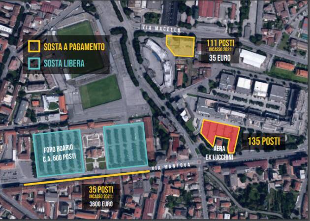 (CR) PARCHEGGIO EX LUCCHINI A PAGAMENTO: SCELTA IRRAZIONALE, VESSATORIA E FALLIMENTARE | F.I.-V.CR)