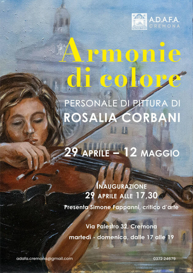 CREMONA: 'Armonie di colore' Rosalia Corbani