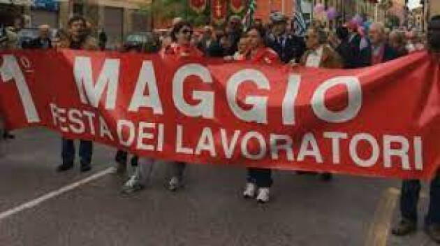 CGIL-CISL-UIL  PRIMO MAGGIO '23  A CREMA  LA REPUBBLICA FONDATA SUL LAVORO