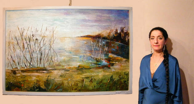 SGUARDI ALL’INFINITO: LE TELE DI FEDERICA ZANETTI AL CONVEGNO